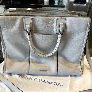 Rebecca Minkoff Bree Satchel handbag. Color is Putty. Good condition.